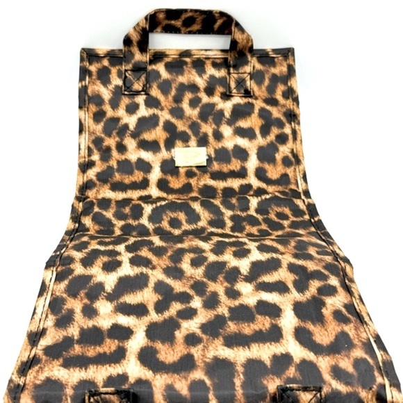NWOT JM NEW YORK Leopard Print Roll Up Travel Toiletry/Makeup with 2 handles Bag - Picture 2 of 10